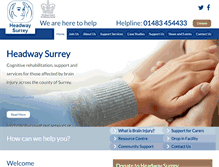 Tablet Screenshot of headwaysurrey.org